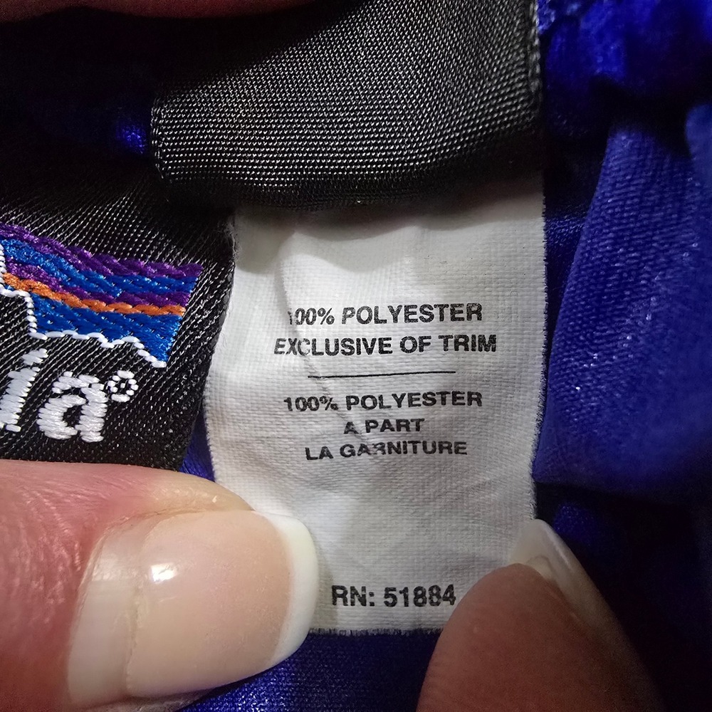 PATAGONIA Track‎ Pants Mens M Blue Excellent Vintage 2001 USA 24170 Reflective - Picture 4 of 8